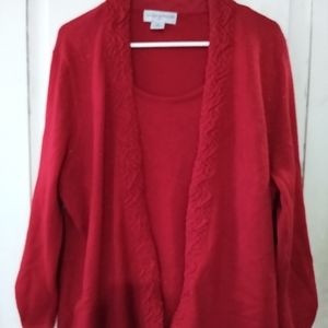 Sag Harbor faux twinset size 1X